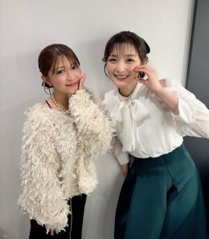 矢口真里「辻ちゃんからピンチヒッターのお願いが！」石川梨華との2ショットを公開「すんごいタイミングでした」