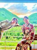 城咲仁、妻・加島ちかえと浴衣を着用した夫婦ショットを公開「久しぶりの家族旅行」