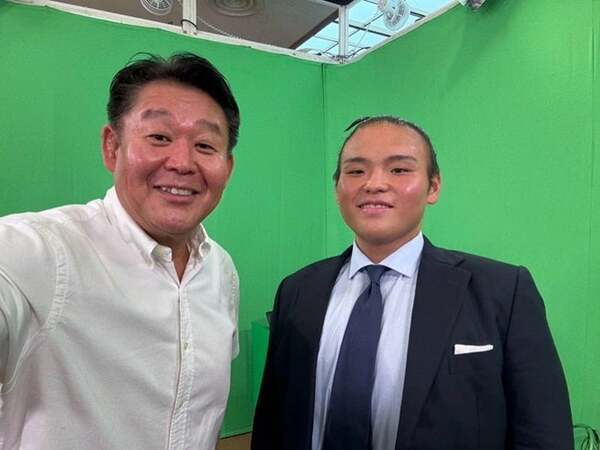 花田虎上、解説後に湊川親方が訪問したことを報告「顔をだしてくれました」