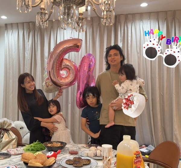 アレク、長女の6歳の誕生日を祝福「本当に可愛い天然美人ちゃんです」