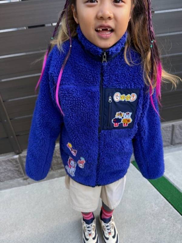 小原正子、息子が着ていた『ユニクロ』品を娘のためにリメイク「ブルーを嫌がる可能性があったので」