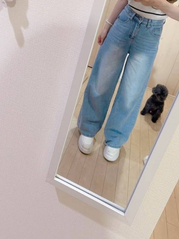 『SHEIN』で購入した約2200円のデニムを絶賛「骨格ウェーブさんには優勝」