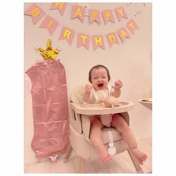 辻希美、1歳迎えた次女の誕生日を祝福「毎日沢山の幸せと笑顔を本当にありがとう」