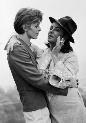 “David Bowie and Elizabeth Taylor, Bevery Hills, 1975”