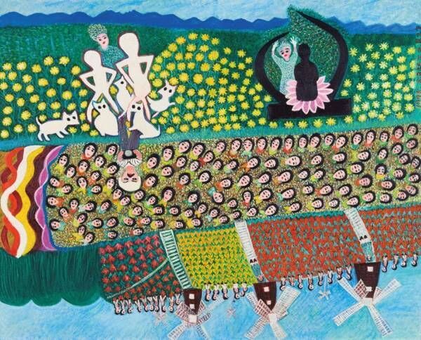 「私にはこがん見えるったい」　自由に描く楽しさ溢れる『塔本シスコ展』