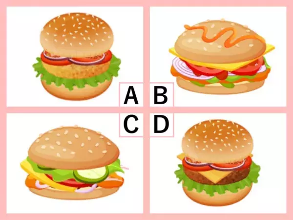 どのハンバーガーを食べたい？【心理テスト】答えでわかる「あなたの心の余裕度」