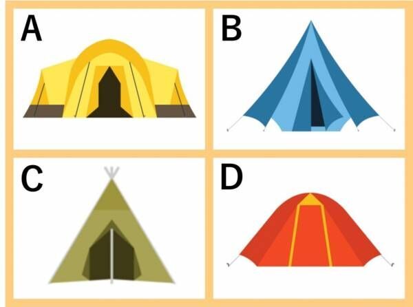 どのテントで過ごしたい？【心理テスト】答えでわかる「隠れた悩み」