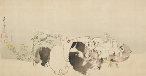 もふもふした子犬の姿に思わずきゅん！ 若冲や土牛の作品も登場、癒やしの日本美術展
