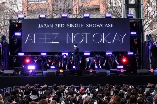「一番いい曲」をひっさげATEEZが六本木に登場！ 日本3rdシングル「NOT OKAY」リリース記念ショーケース開催