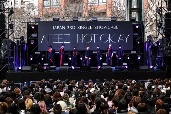 「一番いい曲」をひっさげATEEZが六本木に登場！ 日本3rdシングル「NOT OKAY」リリース記念ショーケース開催