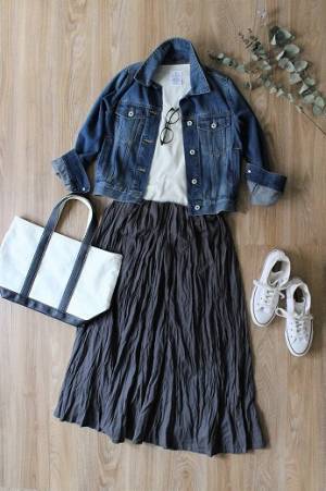 夏の旅コーデ♪1枚投入するだけで旅が華やぐマキシスカート[PR]