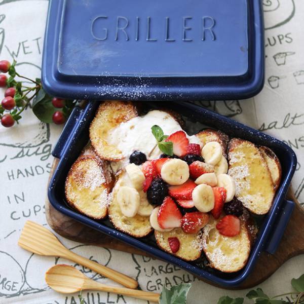魚焼きグリルで簡単スイーツ。食材を入れて加熱するだけの陶器製グリラーが大人気！