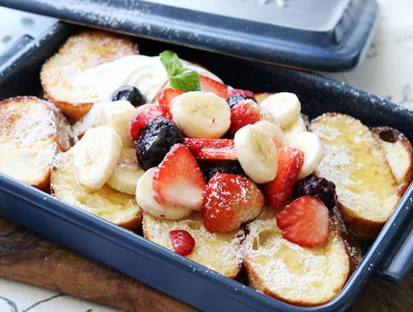 魚焼きグリルで簡単スイーツ。食材を入れて加熱するだけの陶器製グリラーが大人気！