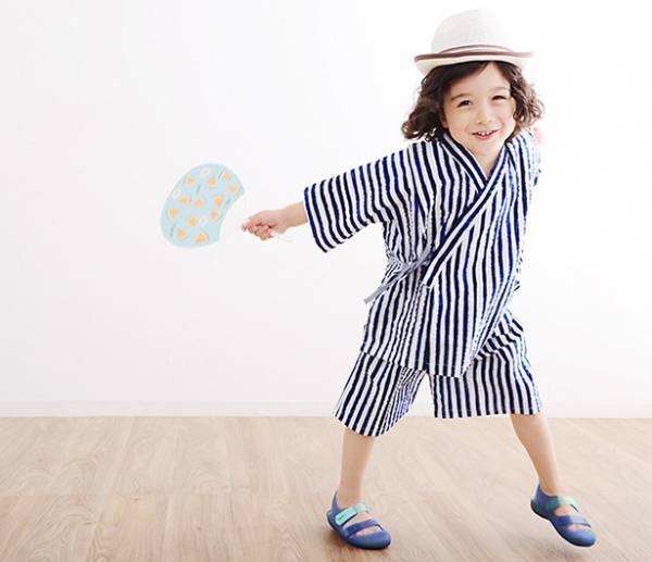 幼児期に着ないともったいない！ 北欧テキスタイルの「キッズ甚平」でこの夏は決まり[PR]