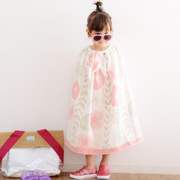 夏キッズの必需品！北欧柄のラップタオル＆タオルキャップが登場[PR]