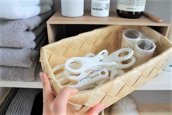 水まわりにも使えて便利！ 「Timb.洗えるカゴ」でスッキリ収納アイディア