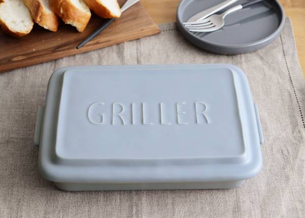 レンジ・オーブン・グリルもＯＫ！  陶器のダッチオーブン「グリラー」が便利