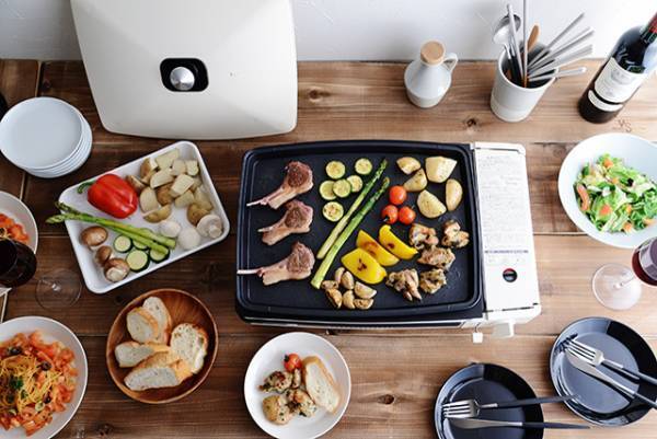 ガス火でおいしさUP！アラジンの魅せるホットプレート