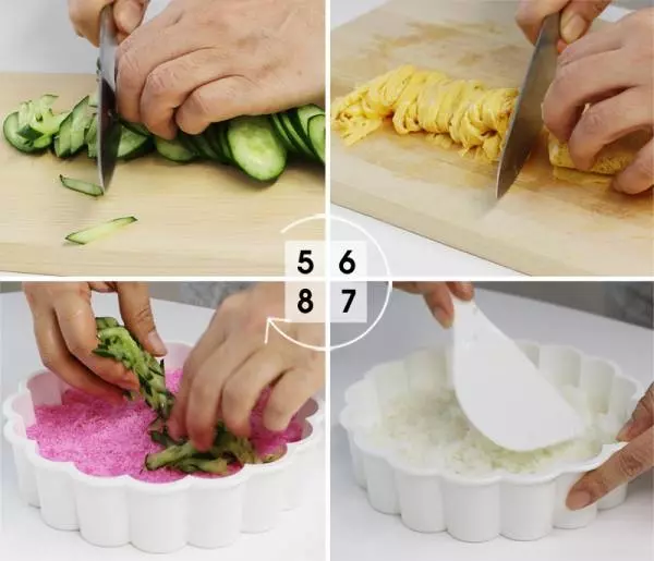 マイパーラーを使えば簡単!ひな祭りのお祝いに「お花の形のお寿司ケーキ」