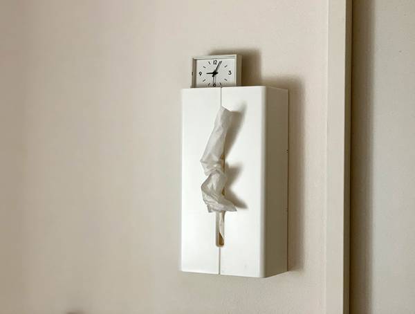 プチDIYを楽しもう！ティッシュケースは壁に付けられるタイプが新しい。[PR]