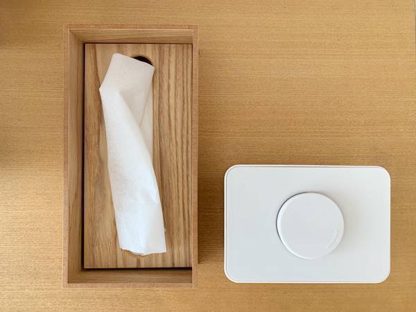 プチDIYを楽しもう！ティッシュケースは壁に付けられるタイプが新しい。[PR]