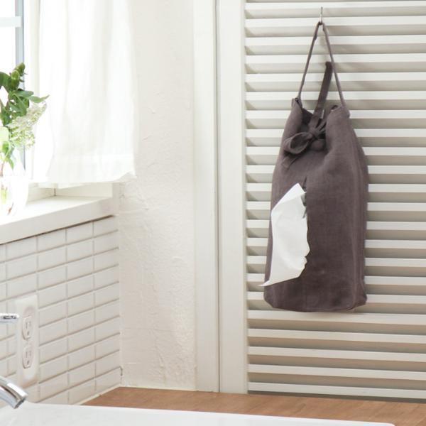 どこにでも吊るせて絵になるティッシュケースで、ごきげんインテリアに。[PR]