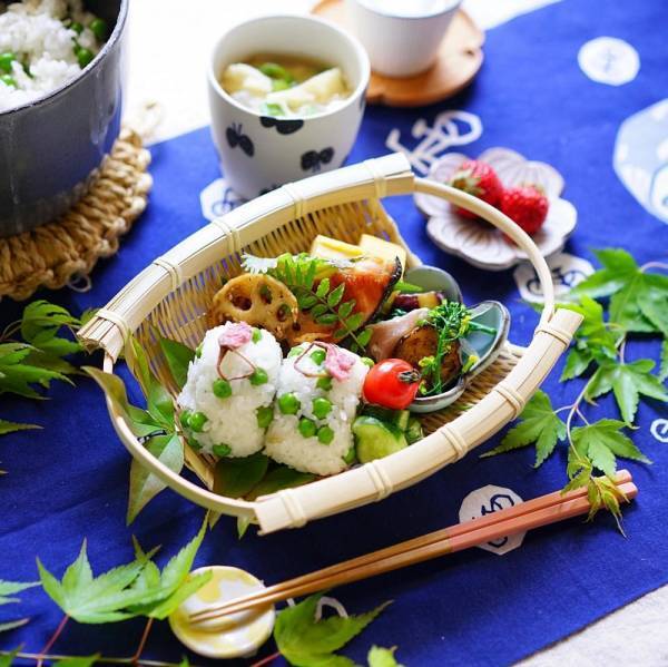 【インスタグラマーさんのものえらび】夏に真似したい「竹ざる」を使った食卓コーディネート[PR]