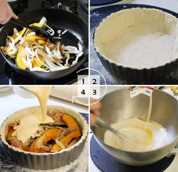 まるでお店みたいな極厚感、おうちで作るぼちゃのキッシュ