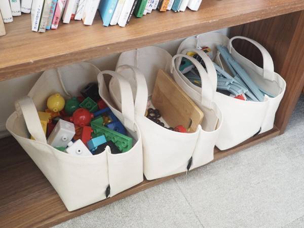 小物収納に便利。何個でも持っていたくなる「目隠しできる収納トート S」[PR]