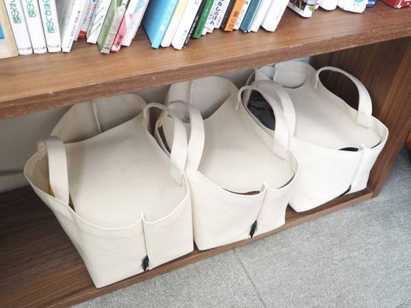 小物収納に便利。何個でも持っていたくなる「目隠しできる収納トート S」[PR]