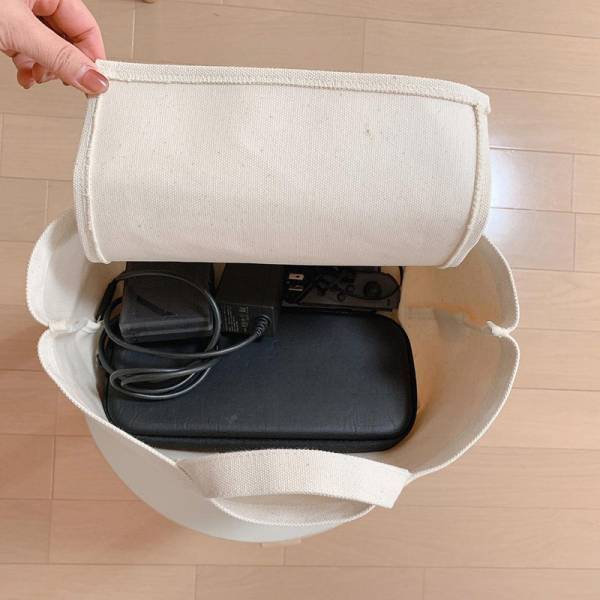 生活感を減らして、整える。今取り入れたい「目隠しできる収納トート」って？[PR]