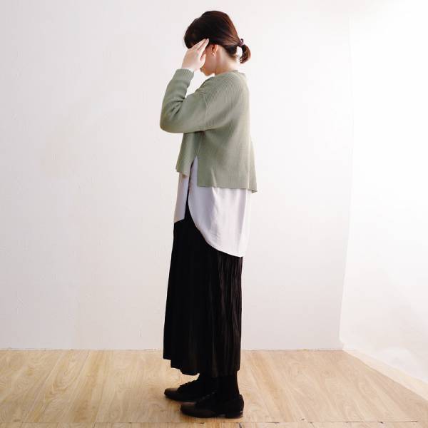 春服！まず買い足すならコレ「旬顔ニットレイヤード」4人のスタッフの試着レポ[PR]