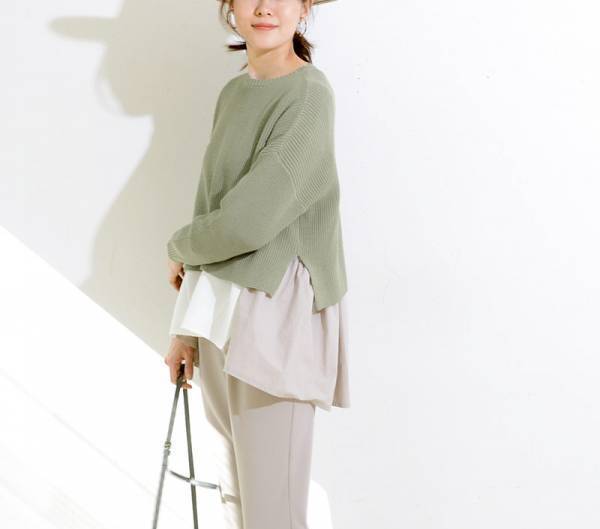 春服！まず買い足すならコレ「旬顔ニットレイヤード」4人のスタッフの試着レポ[PR]