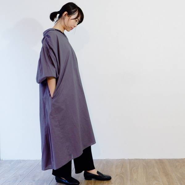 【身長別比較】襟付きリラックスワンピース、スタッフが着てみました[PR]