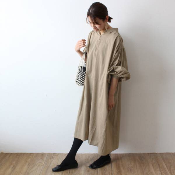 【身長別比較】襟付きリラックスワンピース、スタッフが着てみました[PR]