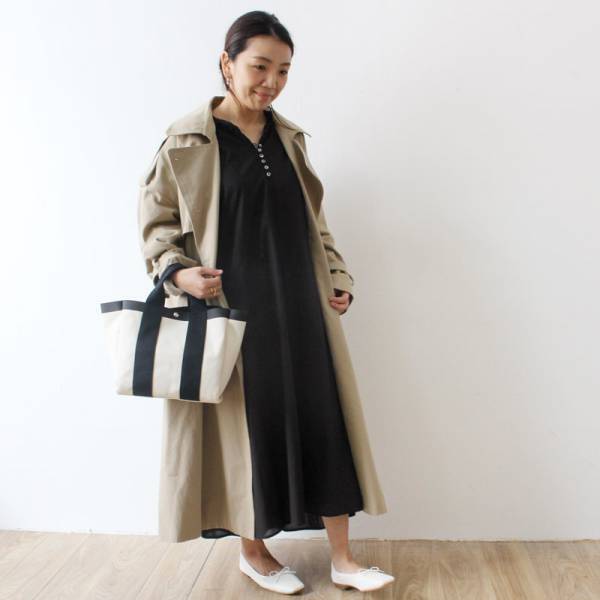 【身長別比較】襟付きリラックスワンピース、スタッフが着てみました[PR]