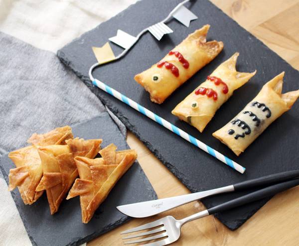 【こどもの日に作ろう】鯉のぼりモチーフの春巻き＆スイーツ