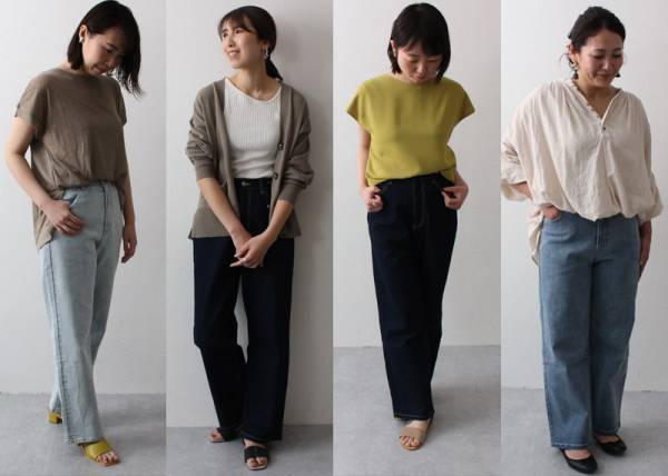 楽ちんなのに今年っぽい！見つけた、私のベストなデニム。【体型別スタッフコーディネート帖】[PR]