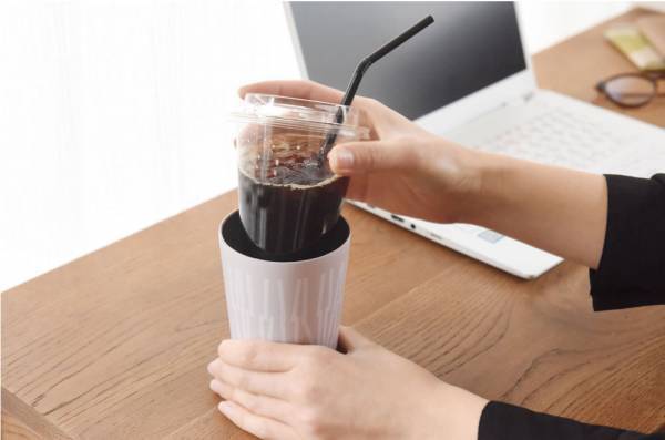 コンビニコーヒーそのままIN。飲み切るまで氷が生きてる幸せ♪ 「ボンモマン　保冷タンブラー」使用レポ[PR]