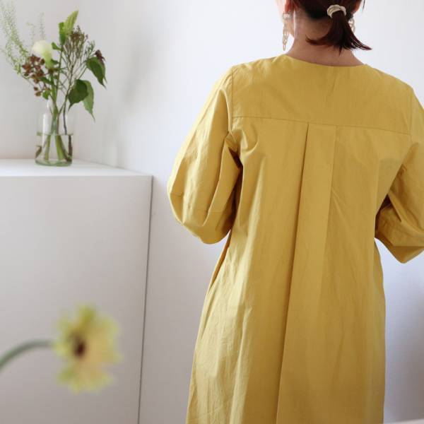 【スタッフ着用レポ】袖バルーンAラインワンピース[PR]