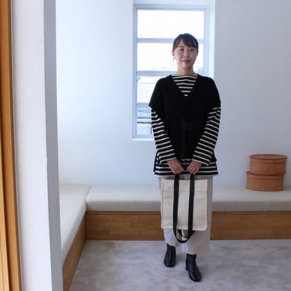 【ニットベスト×ブラウスのレイヤードセット】単品着回しスタッフコーディネート[PR]