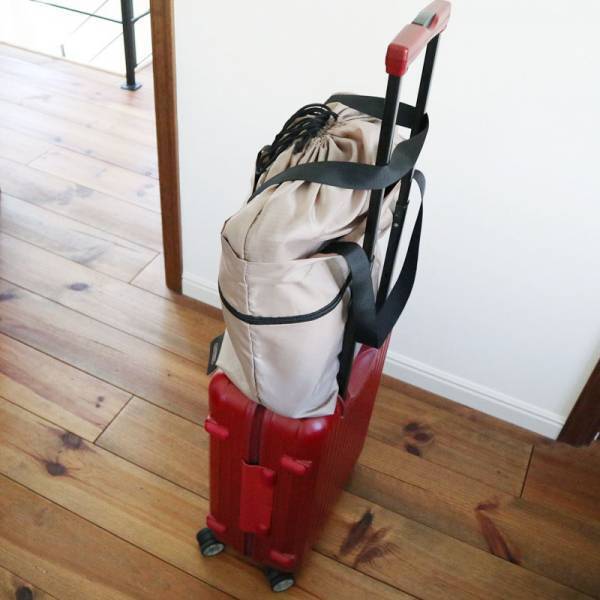 自転車カゴにフィットする「伸びる買い物バッグ」　便利すぎて手放せない！