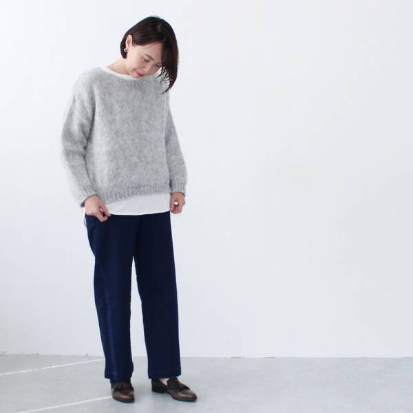 155cmから165cmまで！あったかワイドデニムパンツ【体型別スタッフ着用レポ】[PR]