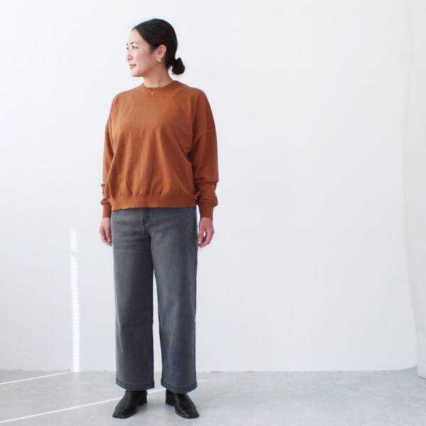 155cmから165cmまで！あったかワイドデニムパンツ【体型別スタッフ着用レポ】[PR]