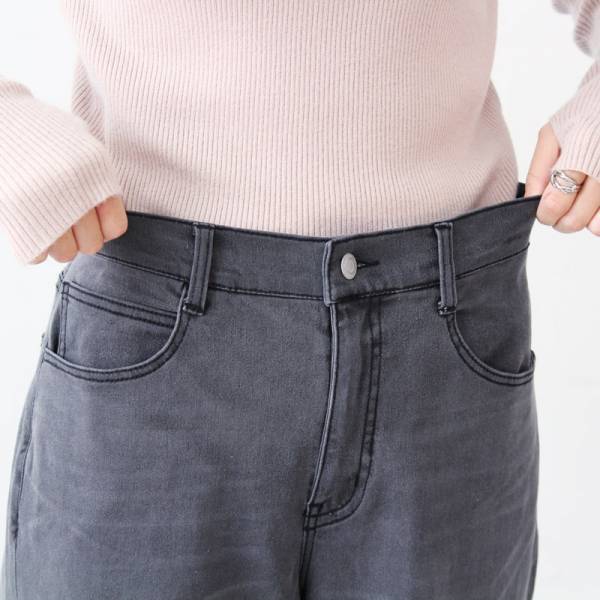 155cmから165cmまで！あったかワイドデニムパンツ【体型別スタッフ着用レポ】[PR]