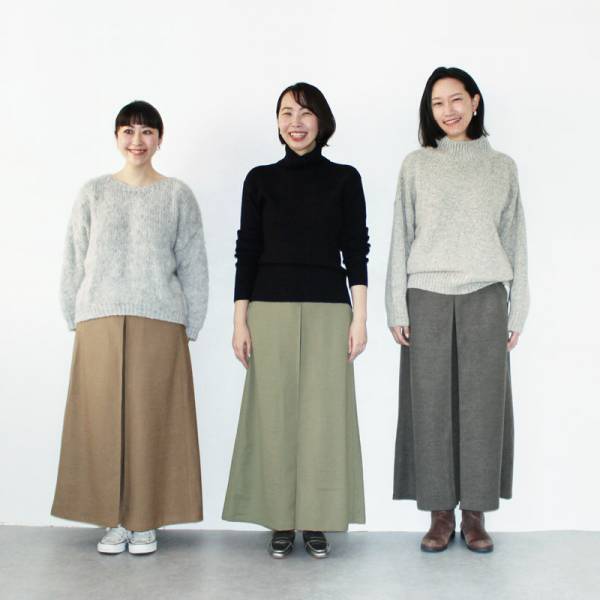 パンツ派もスカート派もOK！キュロット風パンツ【身長別スタッフ着用レポ】[PR]