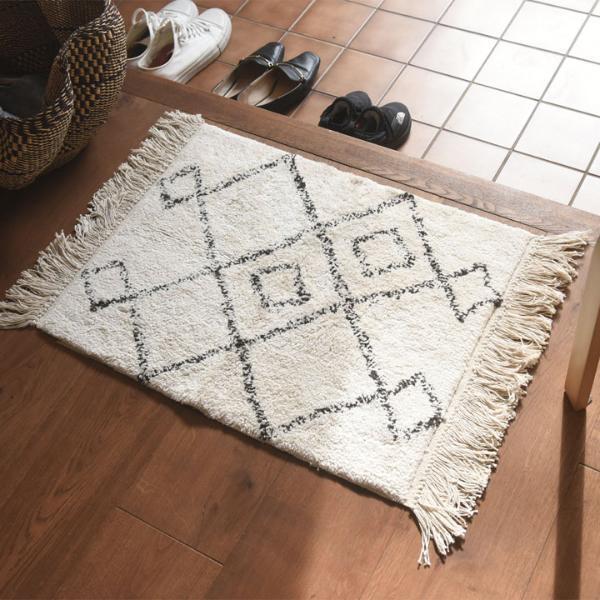 ふんわり心地いい！モロッカン玄関マットでお客さまを素敵にお出迎え。[PR]