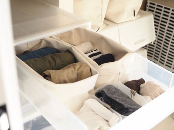 棚の中にスッキリ収まる。「bon moment 高さが調節できる収納 」が、賃貸暮らしのわが家にフィットした件[PR]