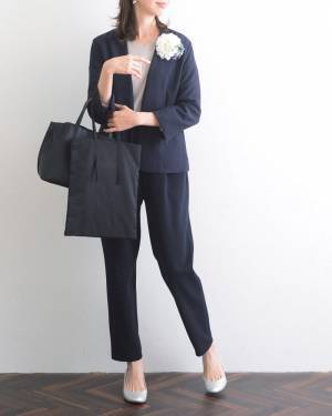 【2022年入卒園ママコーデ決定版】トレンドを押さえながらも、華美になりすぎないハレの日コーデ[PR]