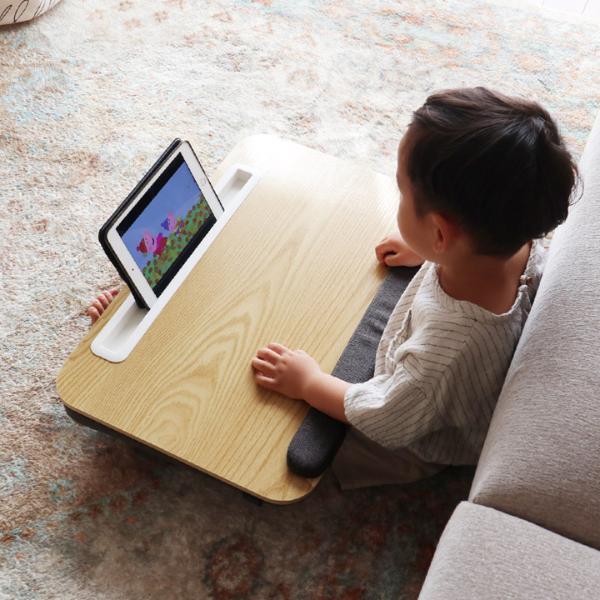 【スタッフのお気に入り】ダラ〜っとすぐに寝転ぶ娘がお行儀良く！ ユートリムの「どこでもデスク」[PR]